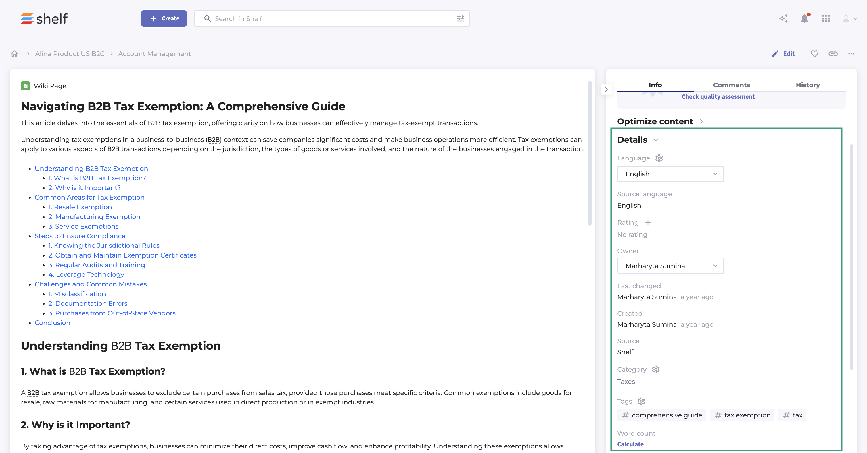 Gem View Page Overview | Shelf Help Center